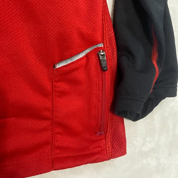 Nike Running Dri-Fit 1/4 Zip Long Sleeve Pullover Athletic Strech Red Mens XXL - Picture 6 of 9